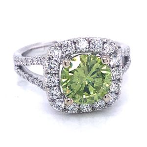 Green Diamond Rings