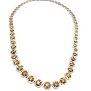 Orange Diamond Necklaces