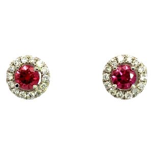 Pink Diamond Earrings